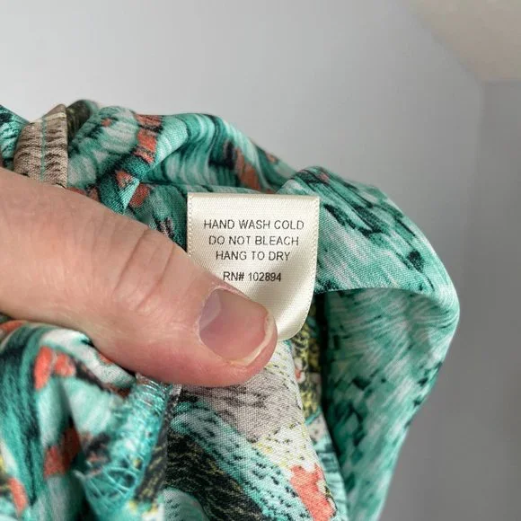 Altar'd State Dress M Aqua Coral Southwest Aztec Flowy Comfortable Maxi Long - Picture 8 of 13